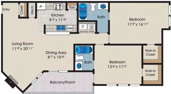 Floorplan - Gateway Village Apartments