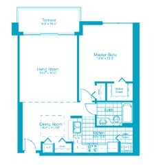 1BR/1BA - The Floridian