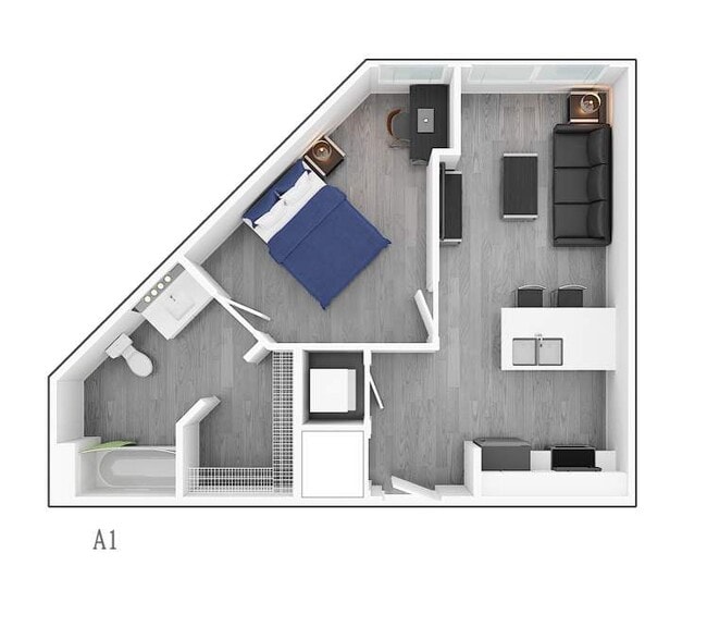 1 Bedroom Corner A1 - Park Place Denton