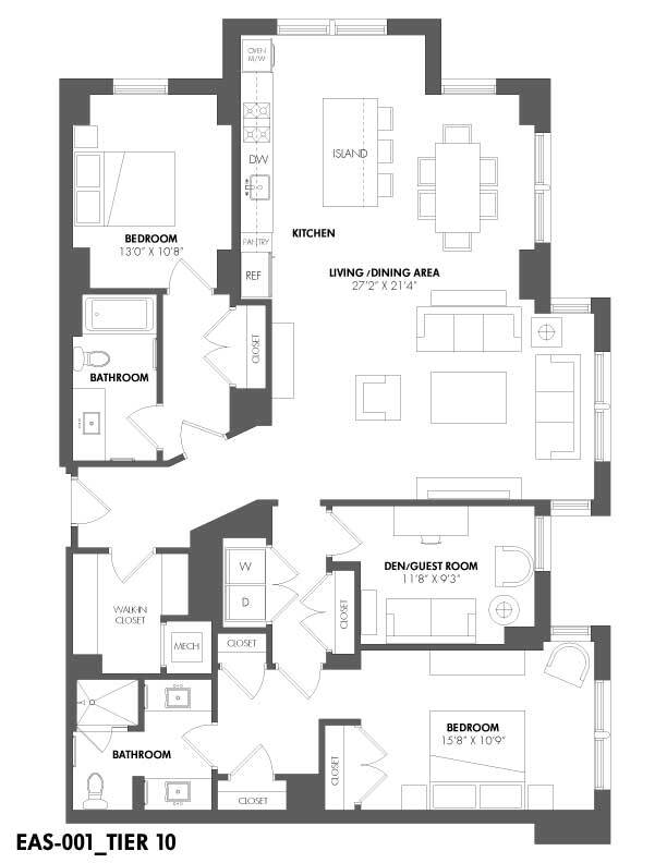 Floorplan - The Residences at Eastern Market