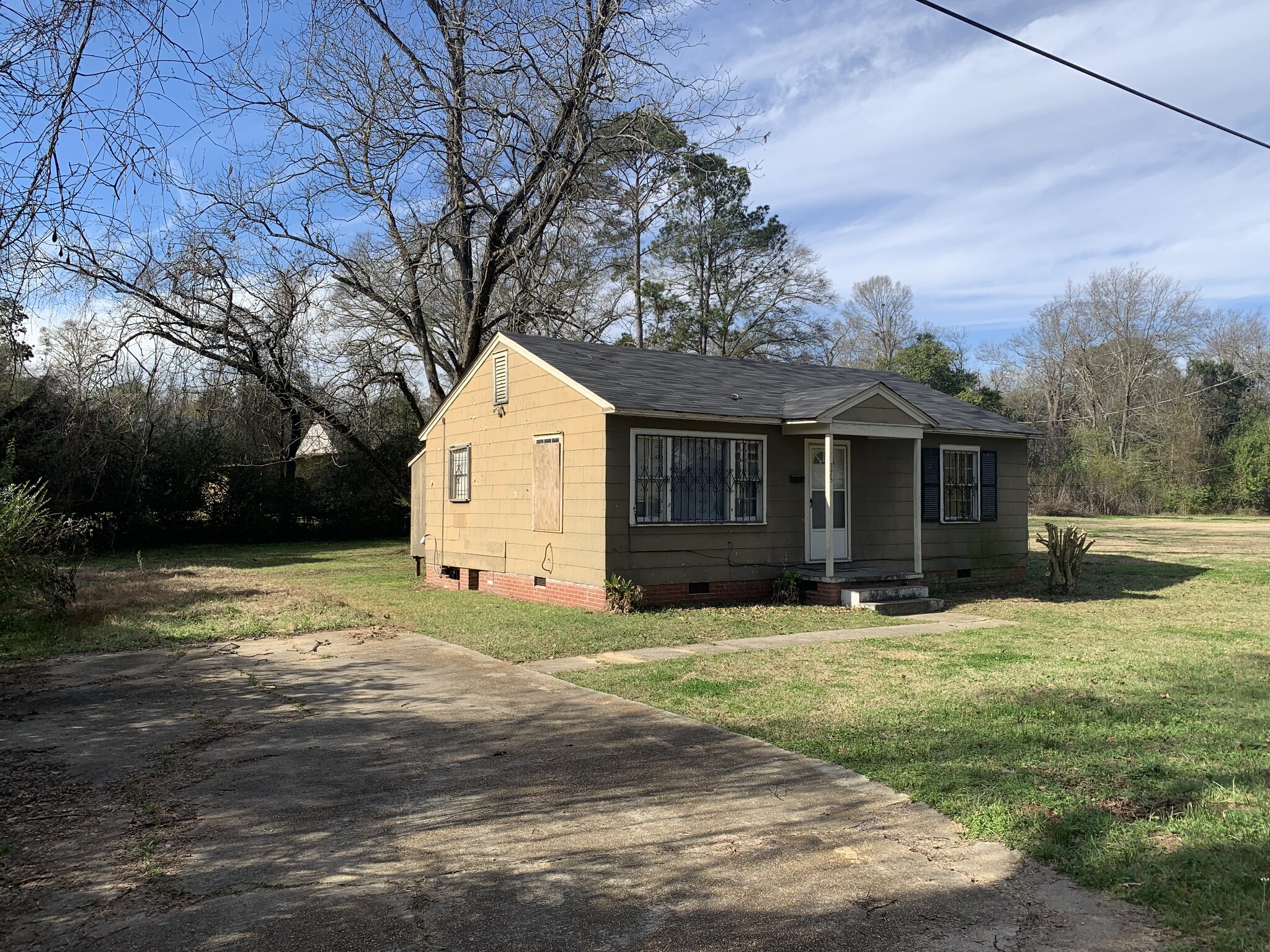 South from the driveway - 375 Columbus St