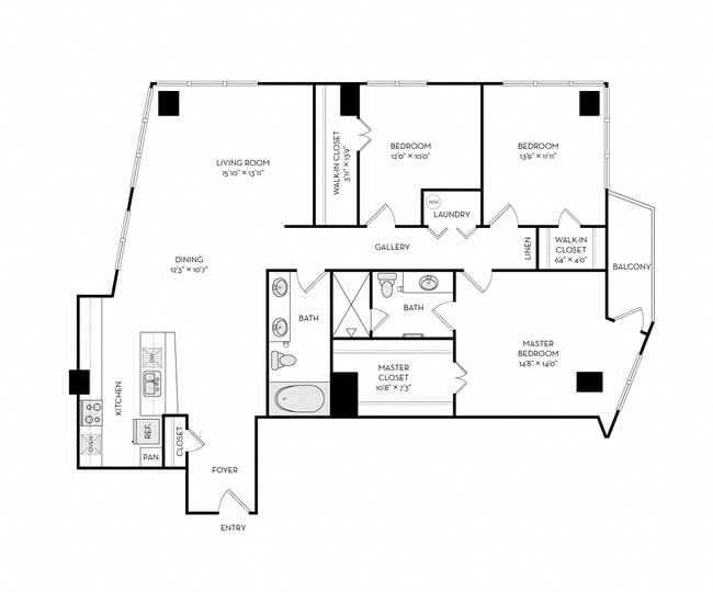 Floorplan - The Heights at Park Lane