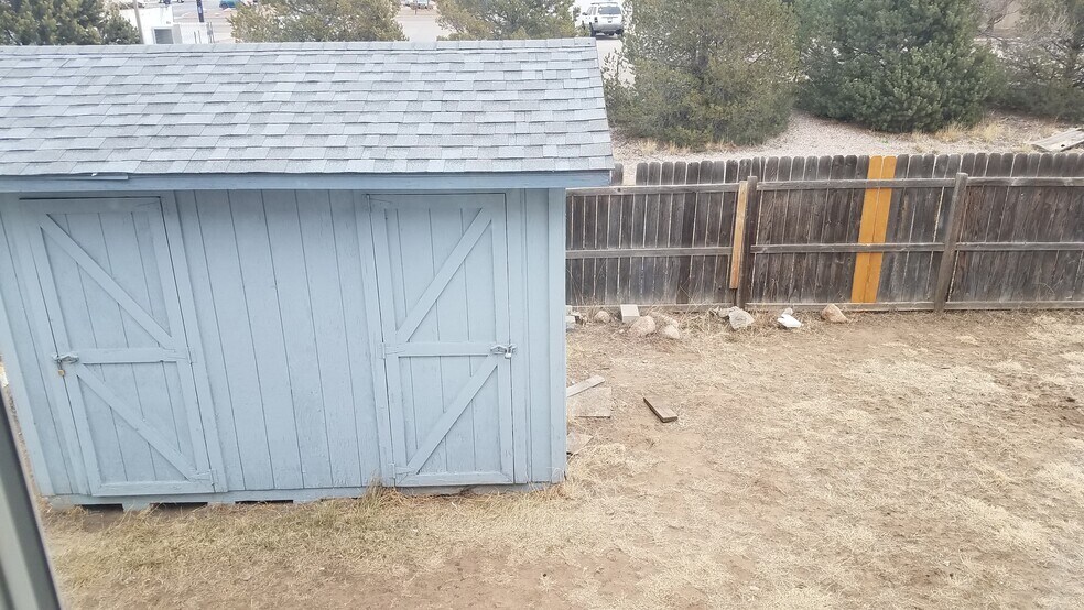 Private shed for storing items. - 6646 Provincial Dr