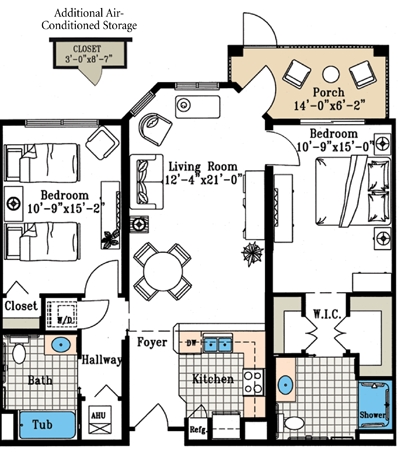 2BR/2BA - Aston Gardens At Pelican Marsh Senior Living