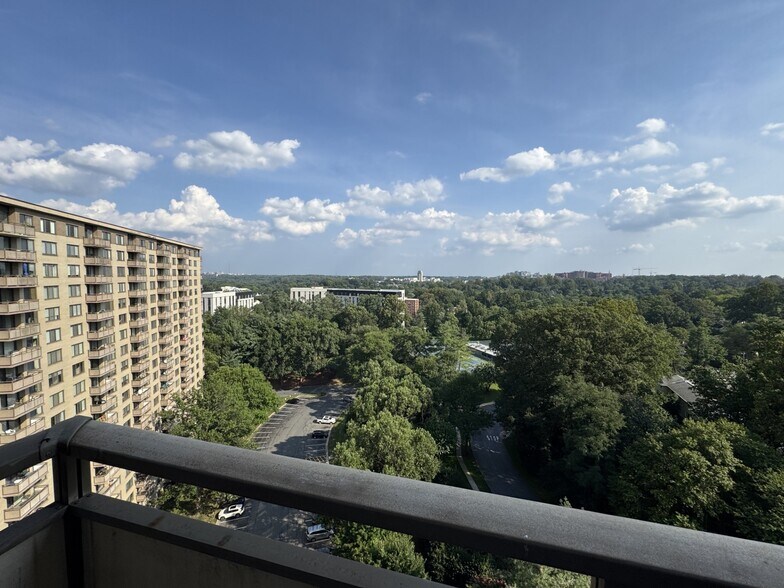 View from private balcony - 5225 Pooks Hill Rd