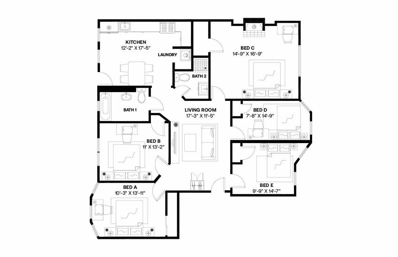 Building Photo - Room in Shared 5 bed/2 bath home