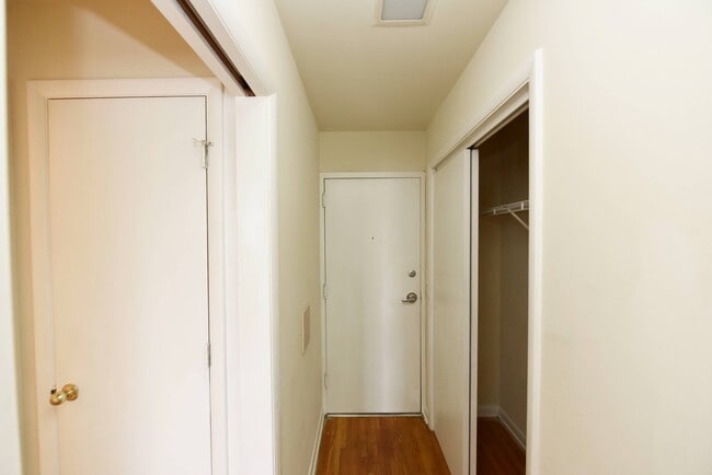 Entry way with hardwood flooring - West End Living
