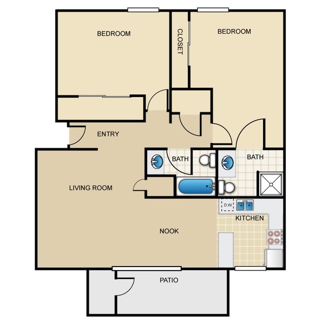 Floorplan - Shadow Ridge Apartment Homes