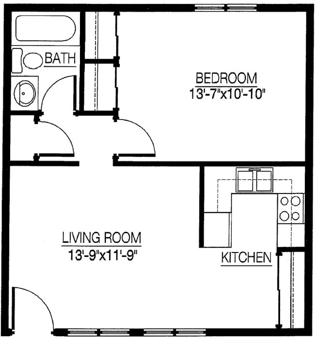 1BR/1BA - Highland On The Bridge