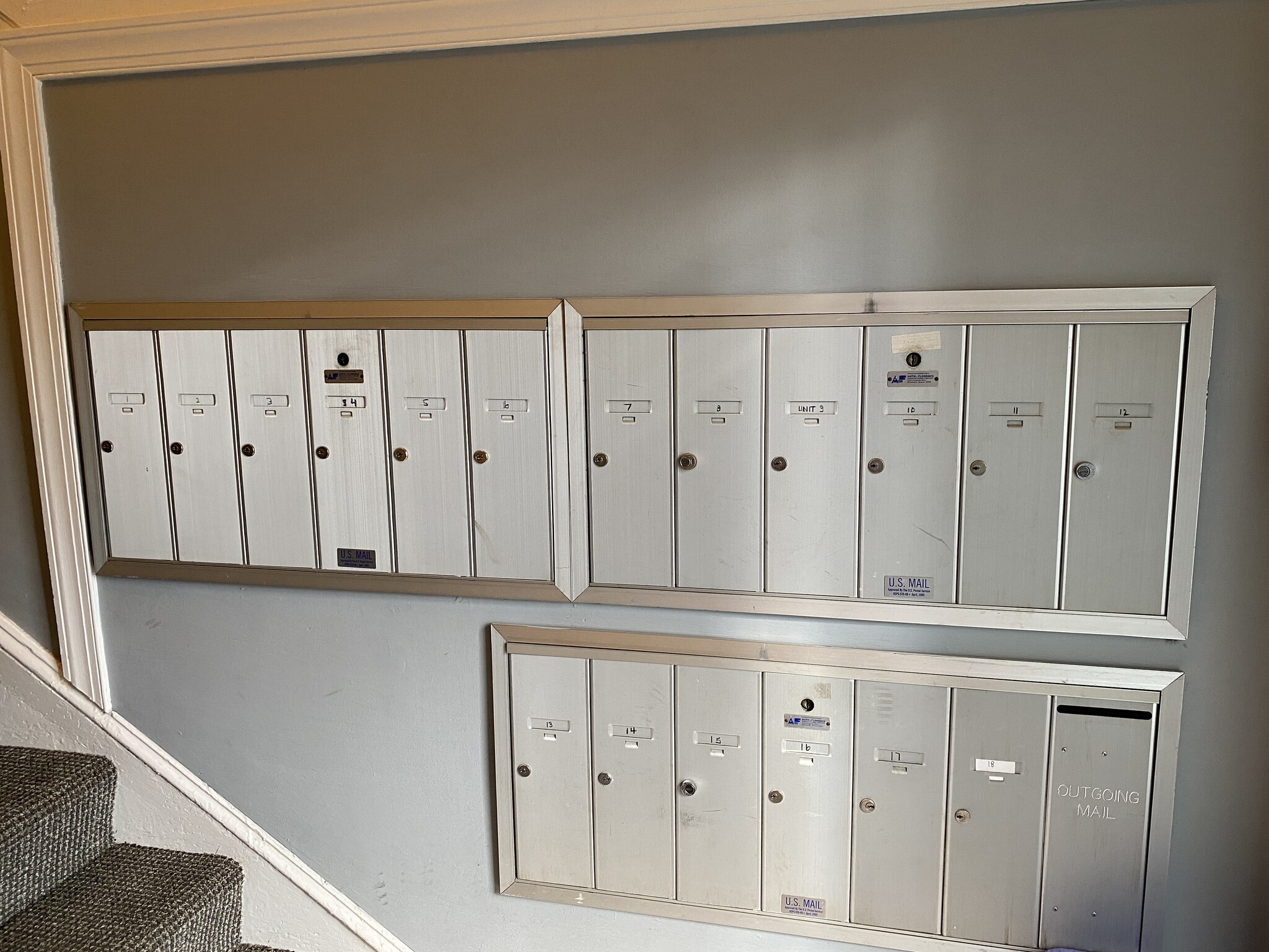 Individual mail box - 1630 Monument Ave