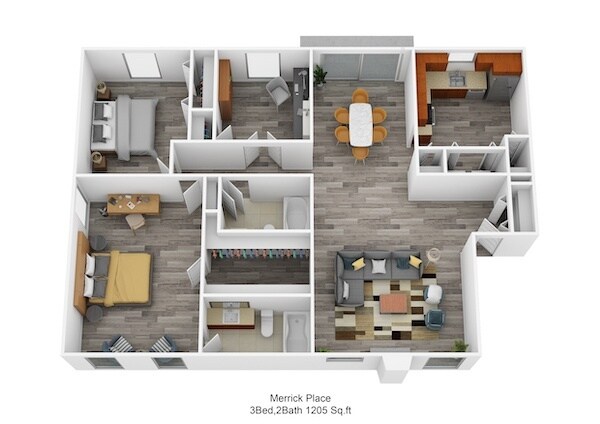 Floorplan - Merrick Place