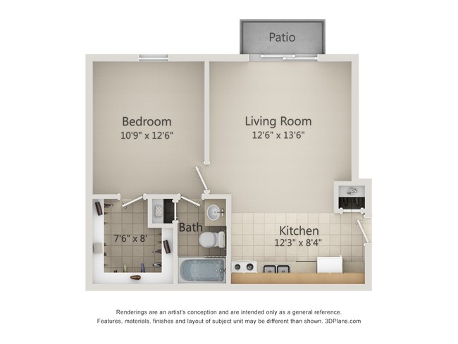 One bedroom - Woodgate North
