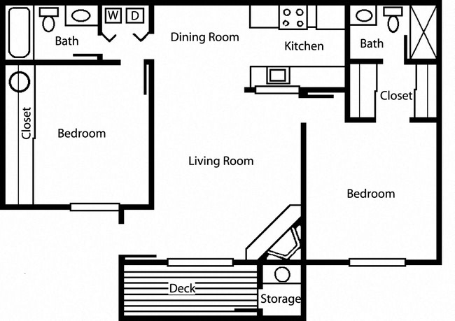 Floorplan - Woodlake Apartments