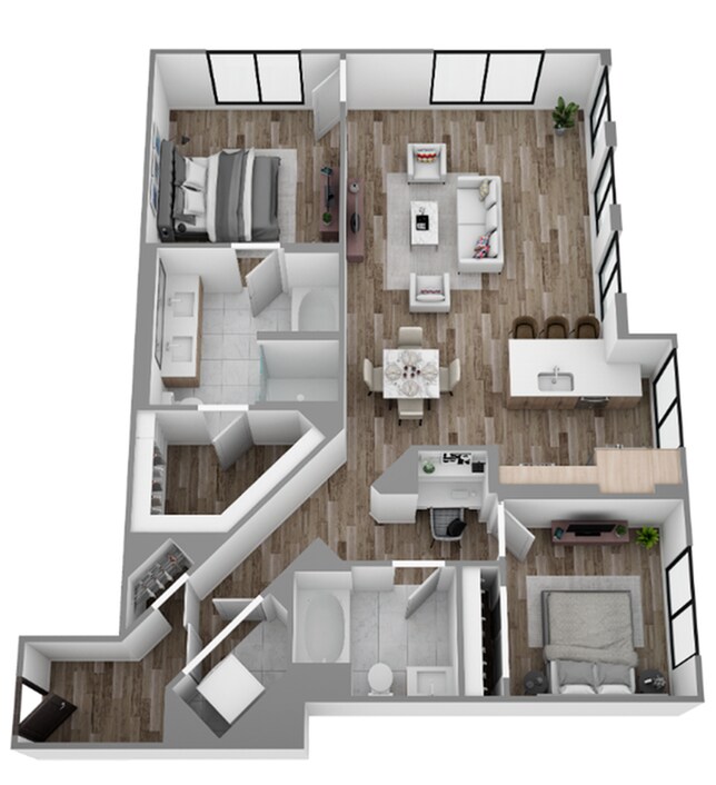 2 Bed / 2 Bath — 1,280 sq. ft - The Overlook at Walnut Creek