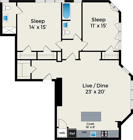 Floorplan - Park Fullerton by Reside