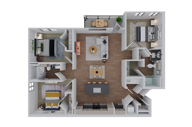 Floorplan - The Garrison Luxury Apartments