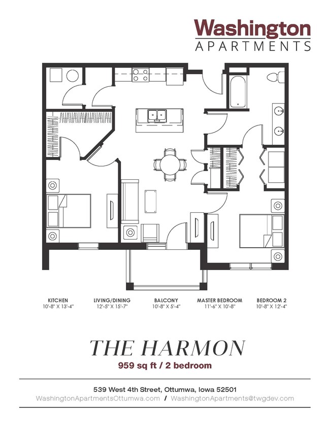 Floorplan - Washington Apartments