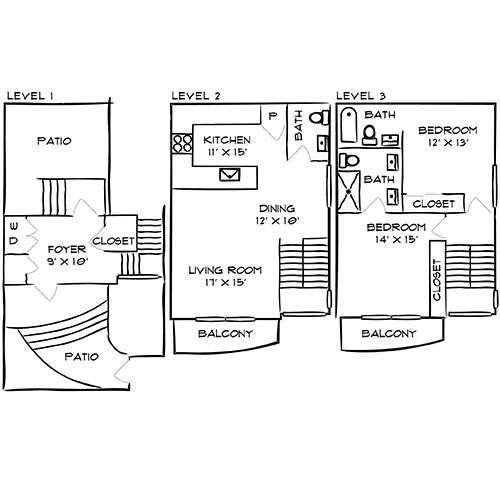 Floorplan - Flamingo South Beach