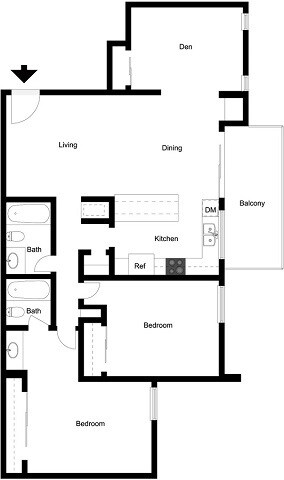Floorplan - Villa Camarillo Apartments