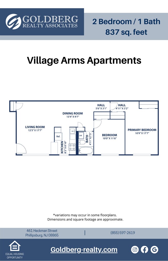 Floorplan - Village Arms Apartments