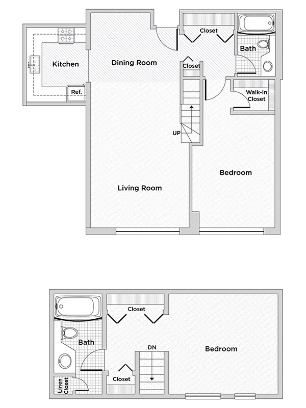 Floorplan - Oak Park City Apartments