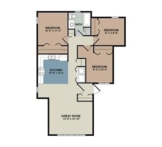 3 Bedroom - Prairie West