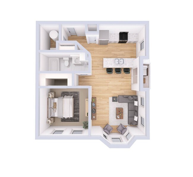 Floorplan - Monmouth Row Apartments