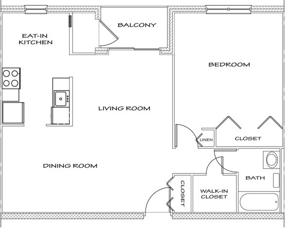 Floorplan - Pikeswood Park Apartments