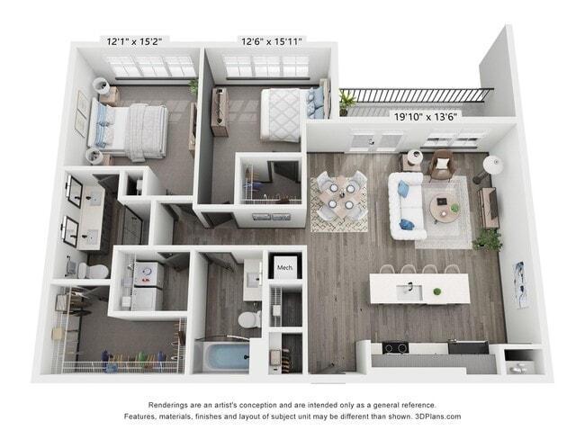 Floorplan - North End Apartments