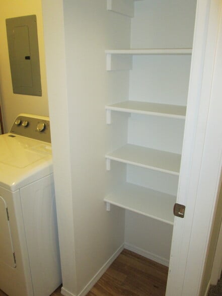 Laundry Room with built-in storage - 1440 Edora Rd