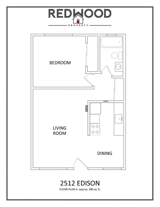 Floorplan - 2512 Edison Avenue - Oak Plaza
