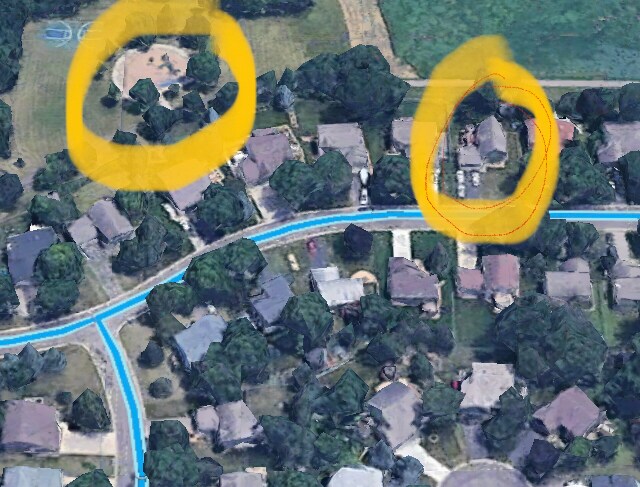 Park on left, home on right - 11022 Quebec Ave N