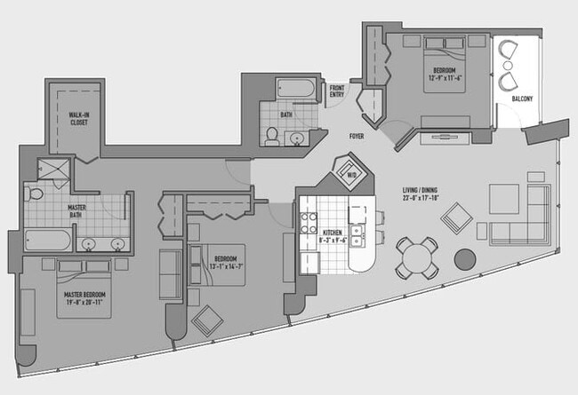 Floorplan - Atwater Apartments