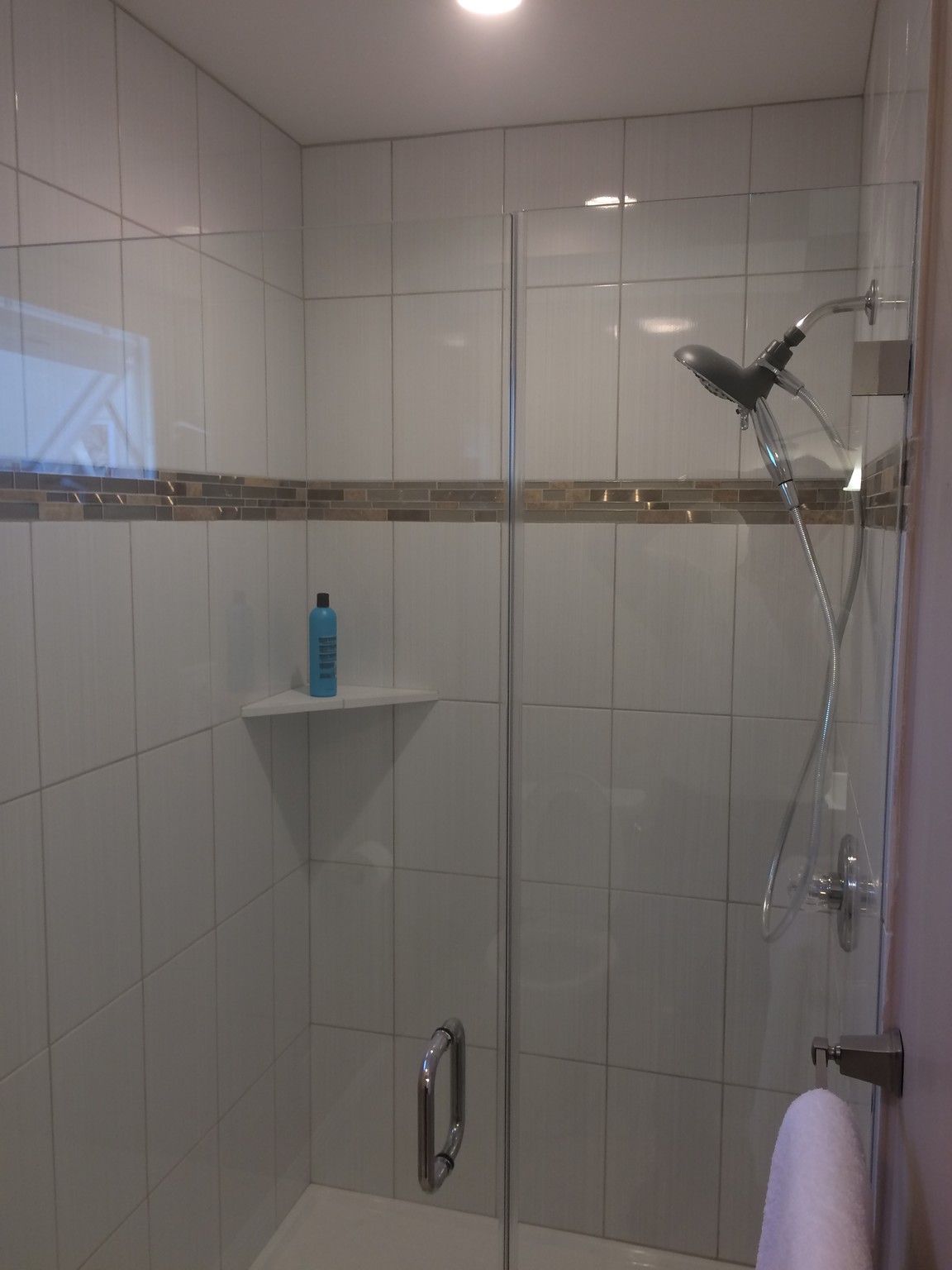 Primary oversized shower - 1350 S Curson Ave