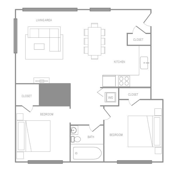 Floorplan - Liberties Walk and Townhomes