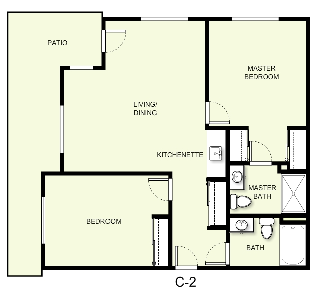 2BR/2BA - Holiday Genesee Gardens