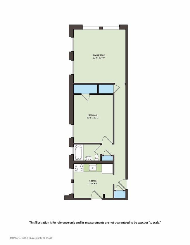 Floorplan - 918 E. Hyde Park Boulevard