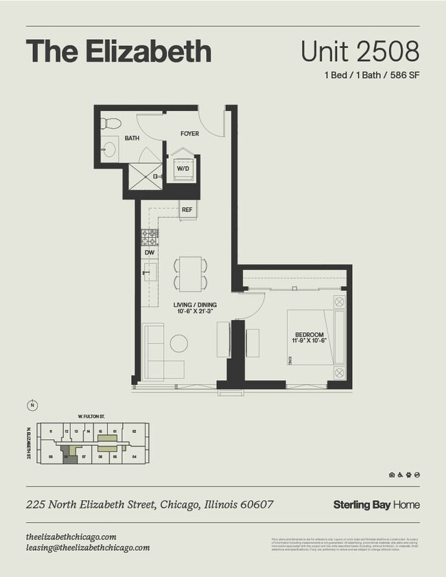 Floorplan - The Elizabeth Chicago