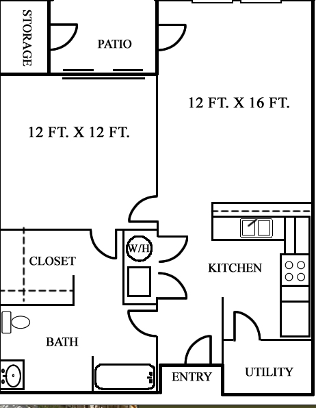 1BR/1BA - Villas on the Hill