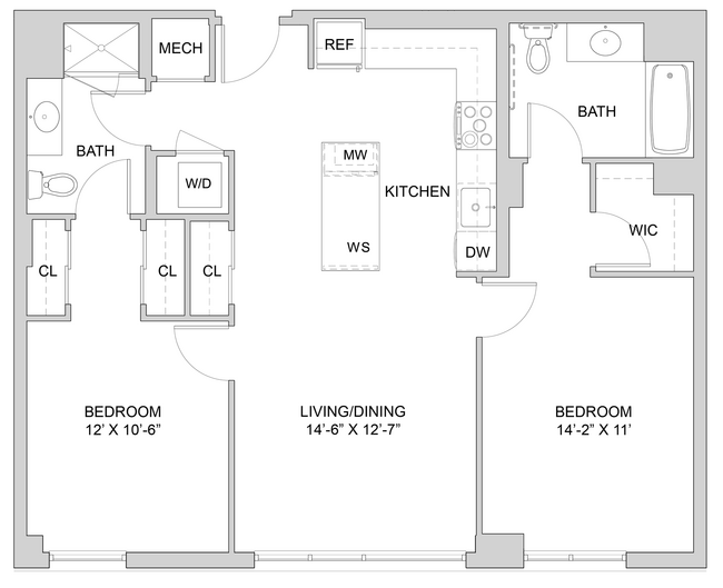 Floorplan - The Modern at Art Place