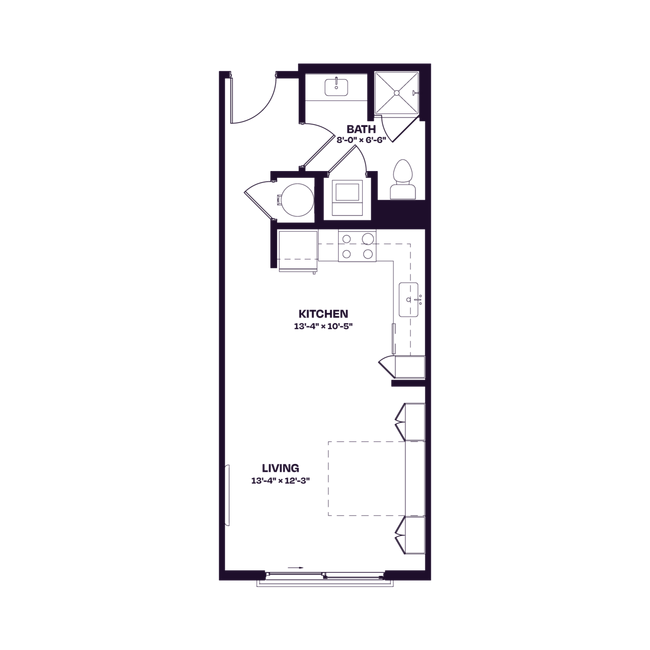 Oberon S1 Studio Floor Plan Affordable - Oberon