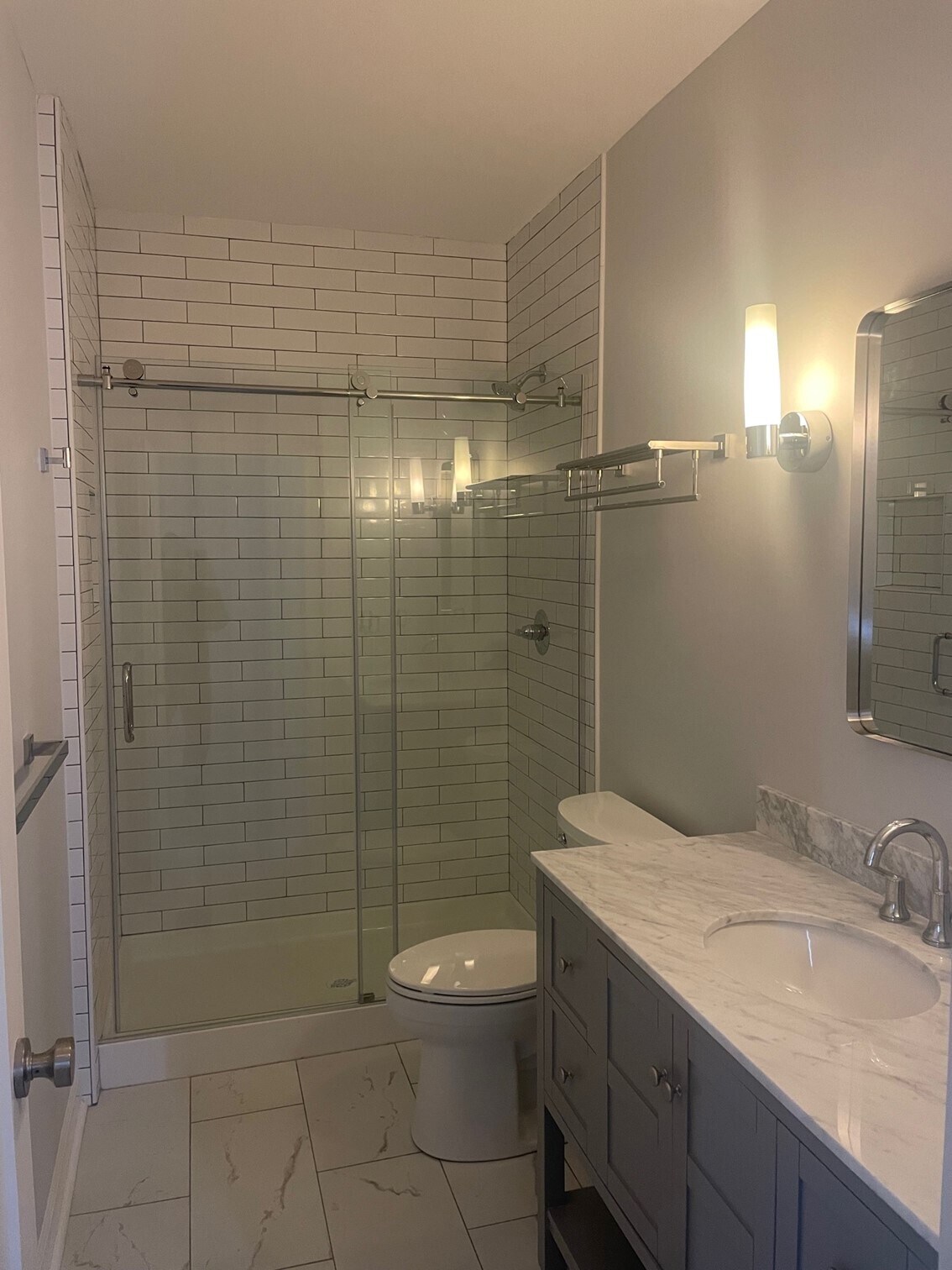 Bathroom with Beautiful Floors - 216 Findlay St