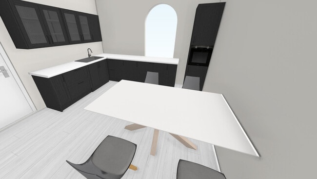 Kitchen with Eat In Dining Room - 4th St Apartments