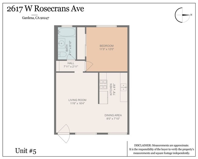 Floorplan - 2617 W Rosecrans Ave
