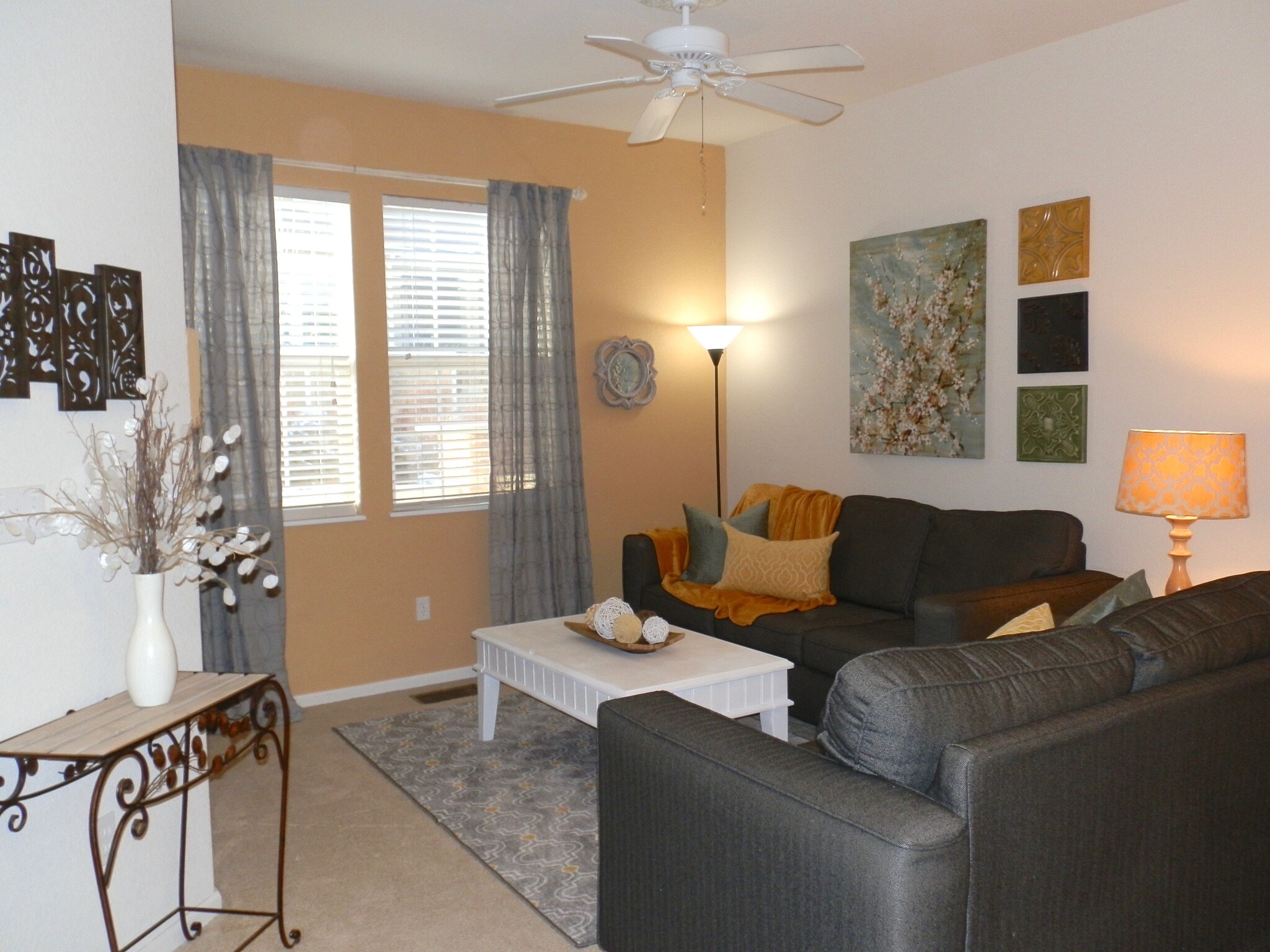 Living Room with Gas Fireplace - 5412 Seal Alley