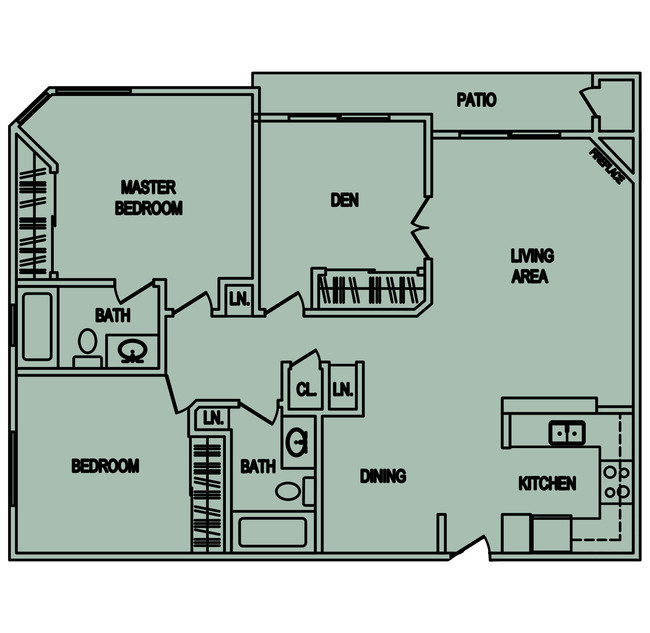 Floorplan - Parc Pointe Apartments