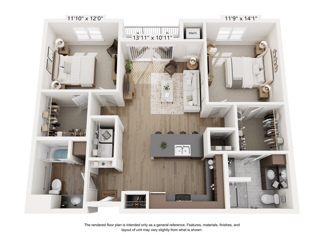Floorplan - The Mill Apartments
