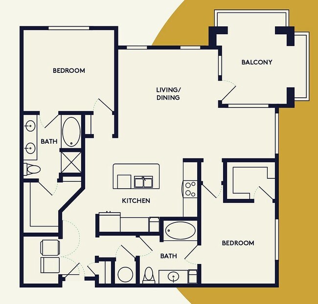 B3-ALT1 | 2bed 2bath - Creekside Park The Grove