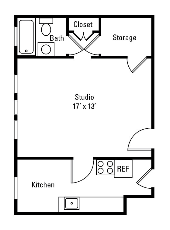 Floorplan - Park Avenue Apartments