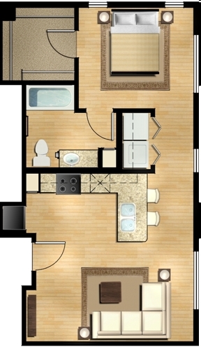 1BR/1BA - Level at Sixteenth